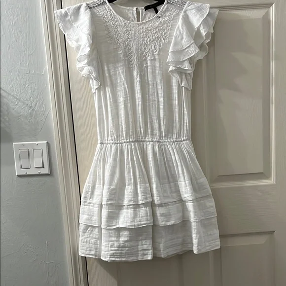BCBGMaxAzria Elegant White Lace Dress